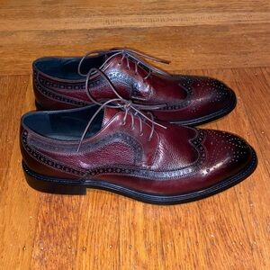 Vintage Foundry Co Leather Wingtip Oxford Durby Dress Shoes Sz Mens 11
